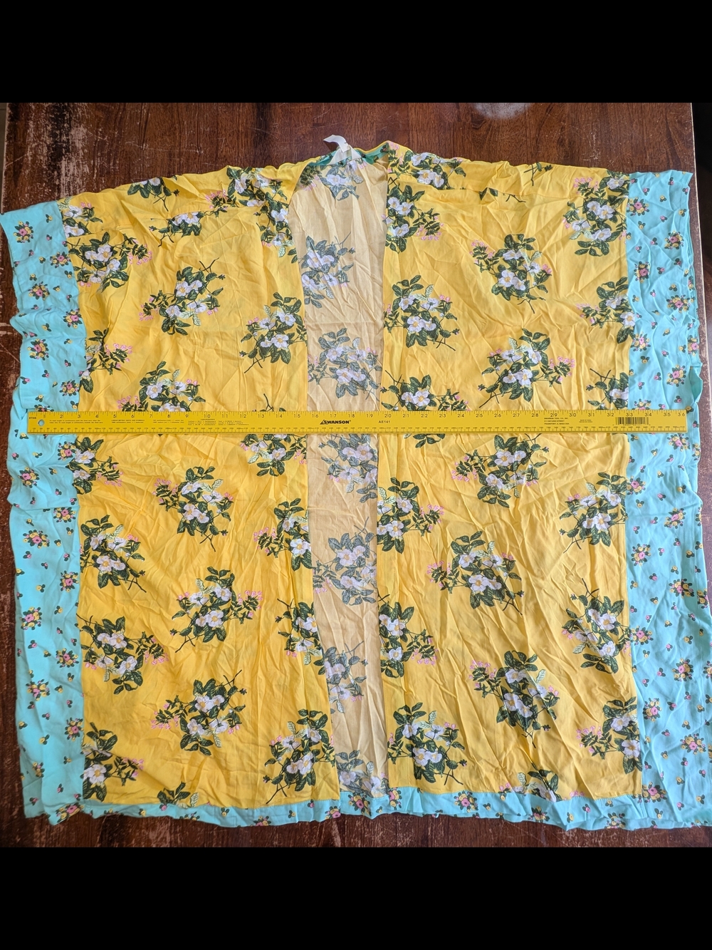 Matilda Jane Komono Yellow Floral Womens XS/S Coverup Lightweight Wrap NWT - Picture 3 of 9